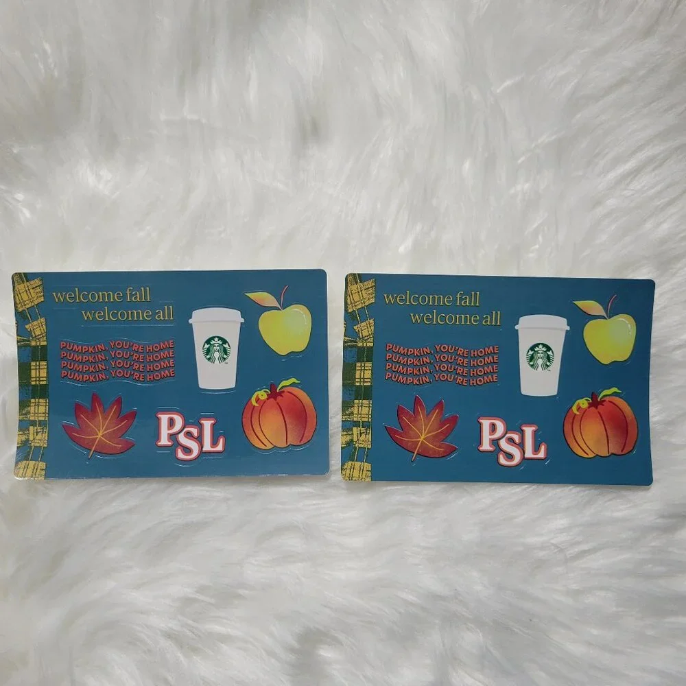 Starbucks Pumpkin Spice Latte Sticker Set